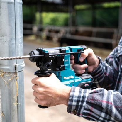 Makita HR010GZ 40V Max XGT Brushless SDS-PLUS Rotary Hammer Drill with 2 x 4.0Ah Battery Charger & Bag