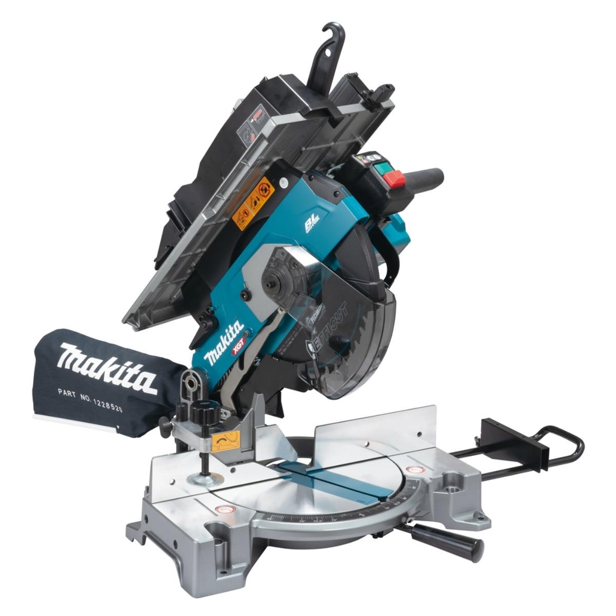 Makita LH001GZ 40V Max XGT Brushless 260mm Table Top Mitre Saw with 1 x 5.0Ah Battery & Charger