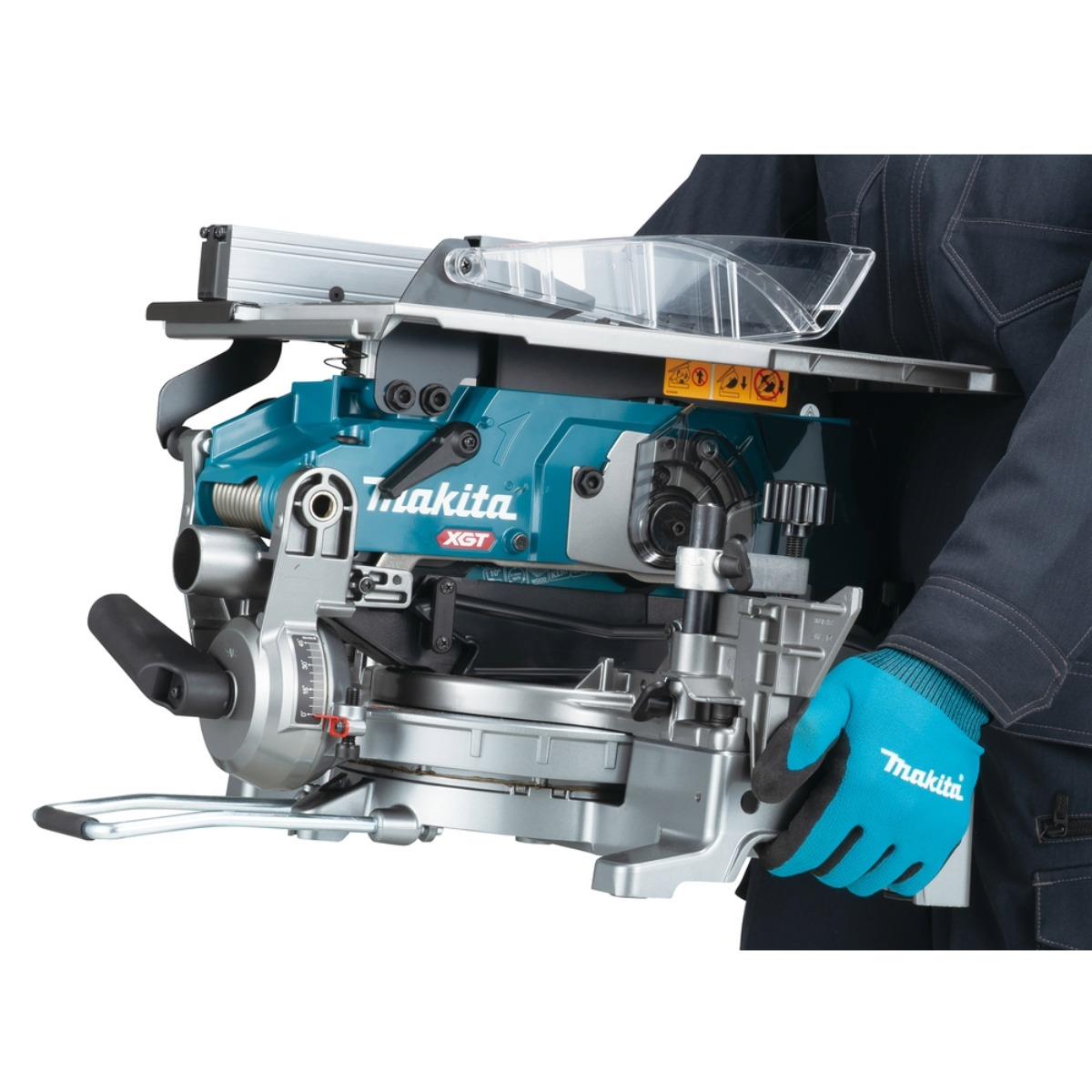 Makita LH001GZ 40V Max XGT Brushless 260mm Table Top Mitre Saw with 2 x 4.0Ah Battery & Charger