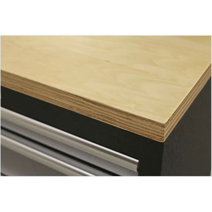 Sealey APMSSTACK17W Superline Pro 4.9m Storage System Pressed Wood Worktop