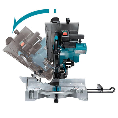 Makita LH001GZ 40V Max XGT Brushless 260mm Table Top Mitre Saw with 1 x 8.0Ah Battery & Charger